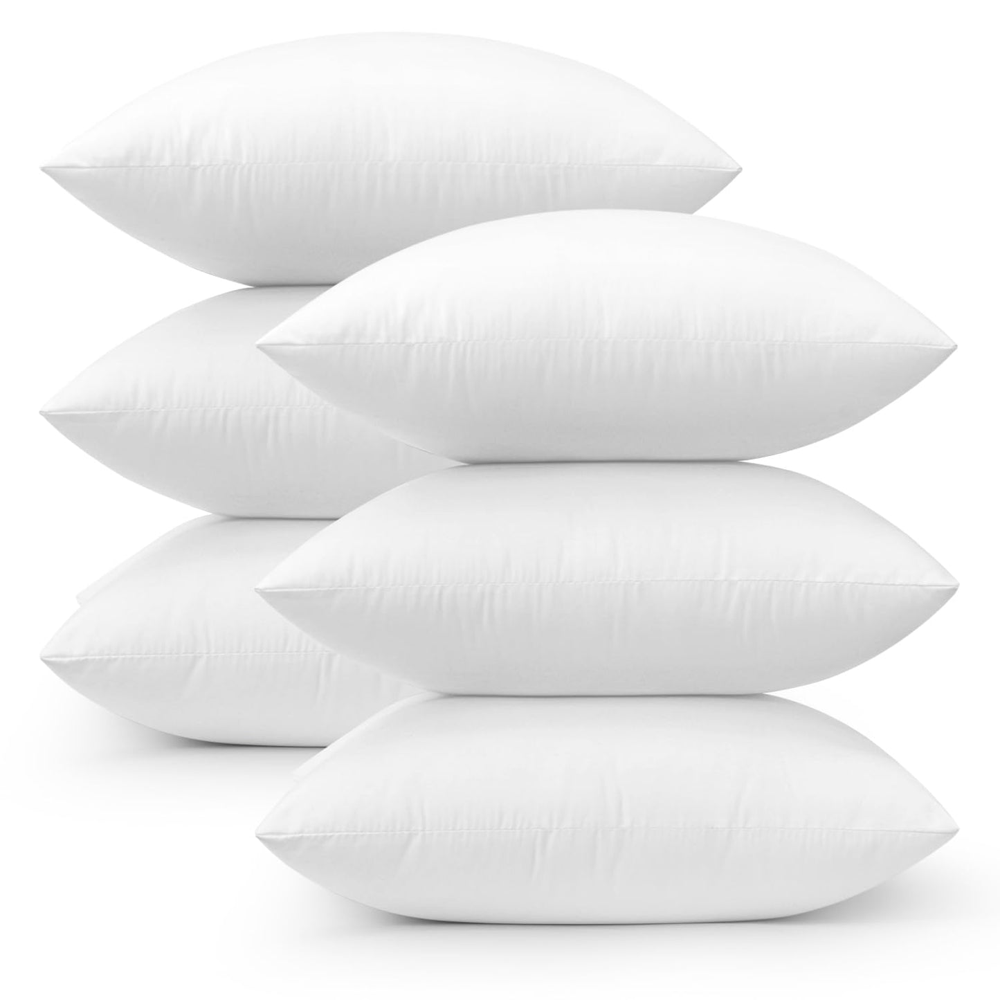 MIULEE 20x20 Throw Pillows Inserts 2 Pack, Decorative Pillows for Couch Bed | 100% Virgin Filling, Full and Fluffy, Lumbar, Back and Neck Support
