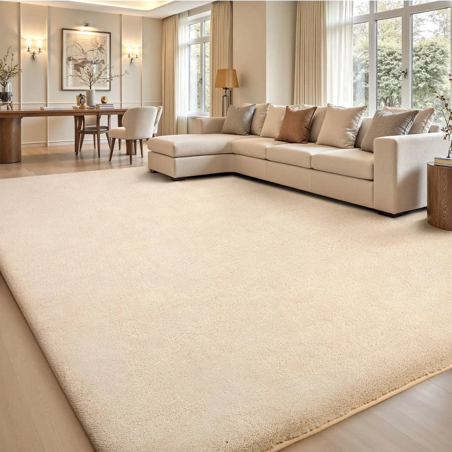 FAMVAL Large Size Cozy Modern Area Rug, Dense Plush Non-Slip Carpet for Bedroom, Living Room, Nursery, Dorm and Apartment summerwins,back to school,dorm essentials,home decor,home essentials