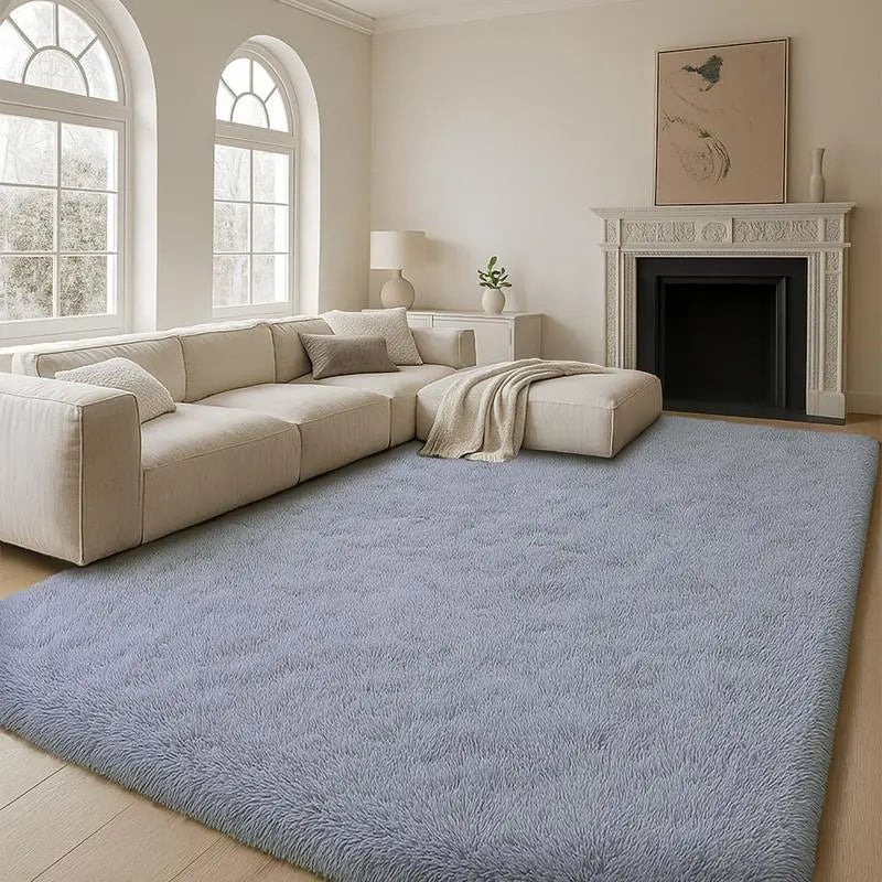Ultra Soft Fluffy Rug, Shaggy Tie Dye Area Rug with Non Slip Backing, Cozy Plush Carpet for Living Room Bedroom Playroom Home Decor