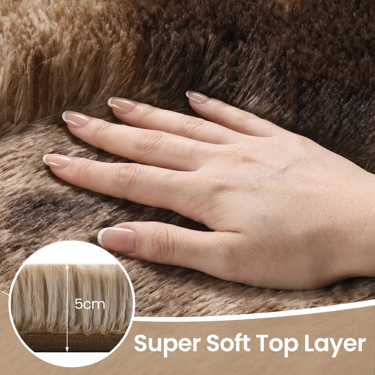 FAMVAL Super Soft Fluffy Area Rug, Modern Plush Non-Slip Rectangular Rug for Bedroom Living Room Nursery, Thick Cozy Carpet for Kids and Pets summerwins,back to school,dorm essentials,home decor,home essentials