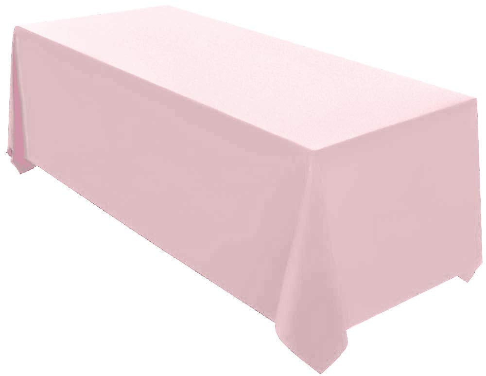 Surmente 10 Pack 90x132 Inch Black Tablecloth for 6-8 Foot Rectangle Tables | Dining Table Cover Protector, Wrinkle Free, Washable Polyester Fabric, 6ft Table Cloth for Wedding, Banquet, Restaurant