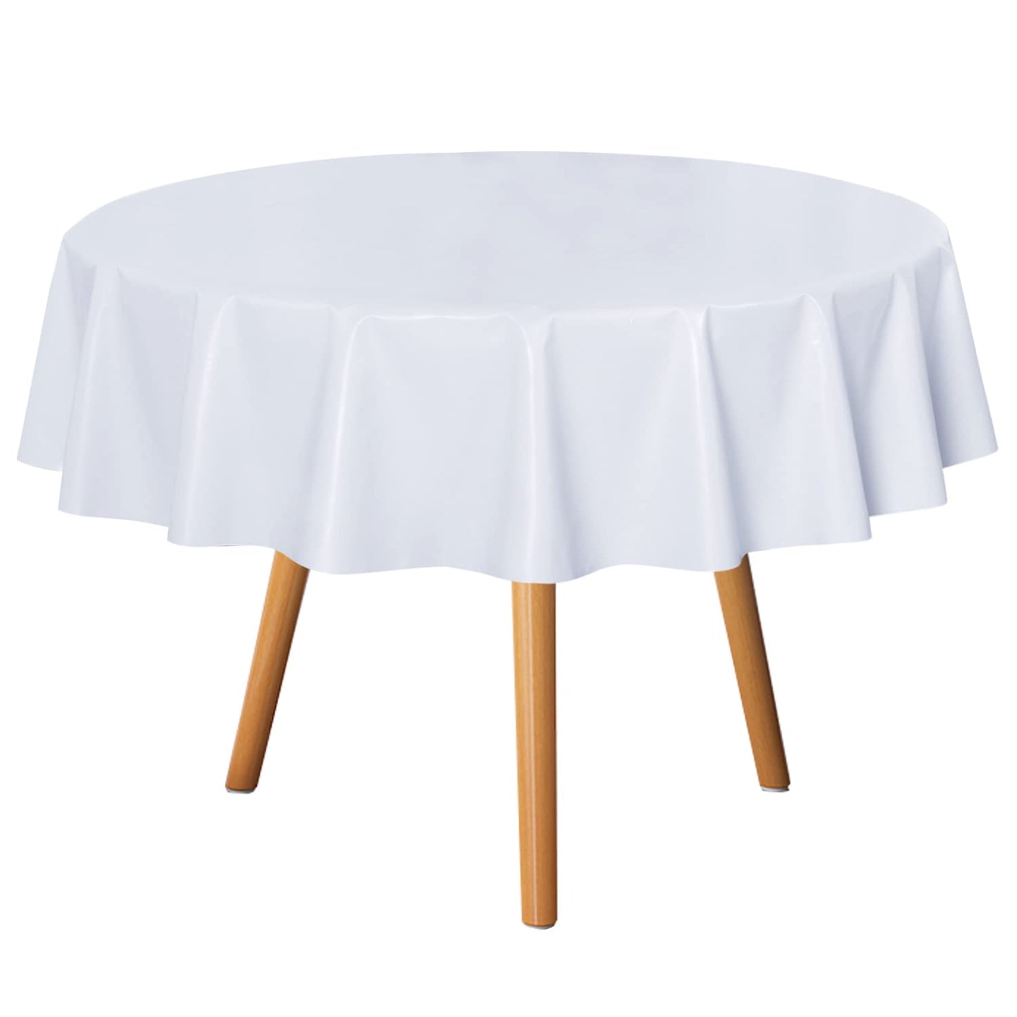 sancua Clear Plastic Table Cover Protector Waterproof Tablecloth 60x84 Inch | Vinyl PVC Rectangle Table Cloth, Oil Spill Proof Wipe Clean, For Dining Tables, Parties & Camping, Crystal Clear