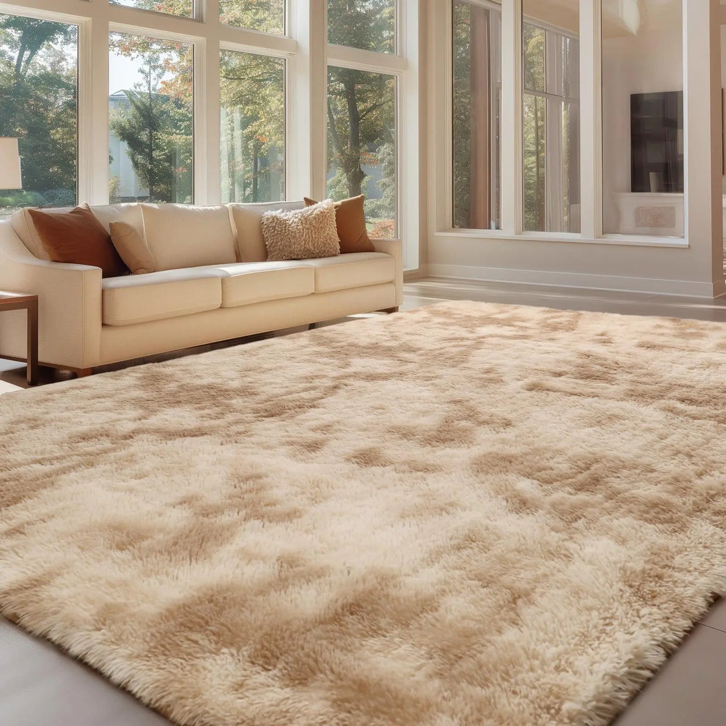 FAMVAL Super Soft Fluffy Area Rug, Modern Plush Non-Slip Rectangular Rug for Bedroom Living Room Nursery, Thick Cozy Carpet for Kids and Pets summerwins,back to school,dorm essentials,home decor,home essentials