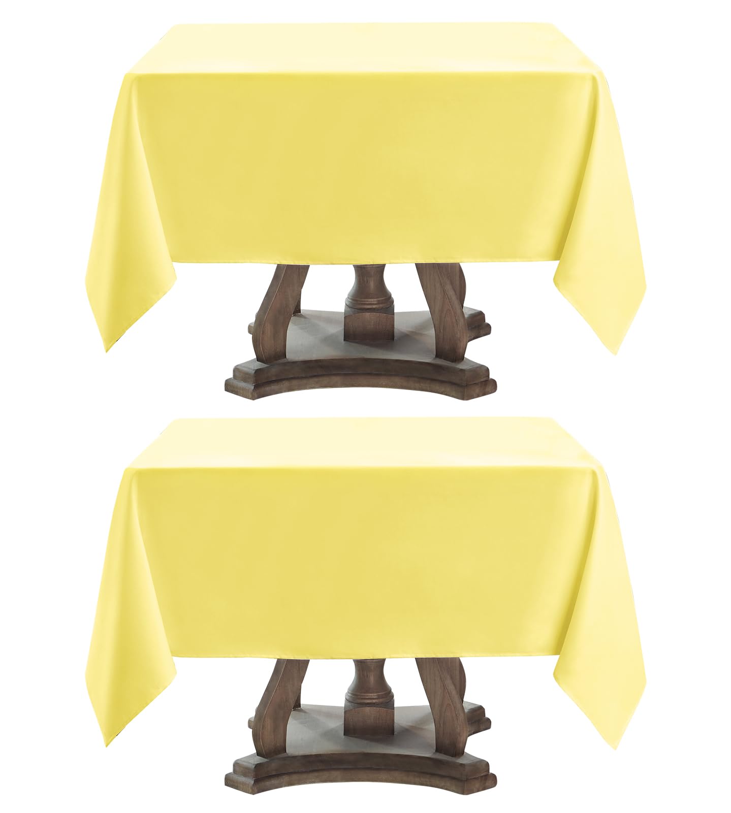 1 Pack White Rectangle Tablecloths 60x84 Inch for 4ft Tables | Washable Decorative Linen Polyester Table Cover for Dining Tables, Banquets Buffets Parties and Weddings
