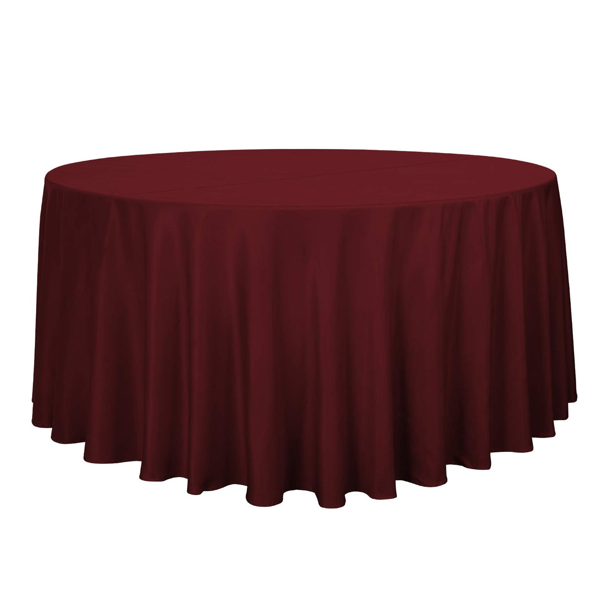 sancua White Round Tablecloth 60 Inch Diameter for 20-48 Inch Tables | Water Resistant Spill Proof, Washable Polyester Cloth Decorative Fabric Cover, For Dining, Buffet Parties and Camping