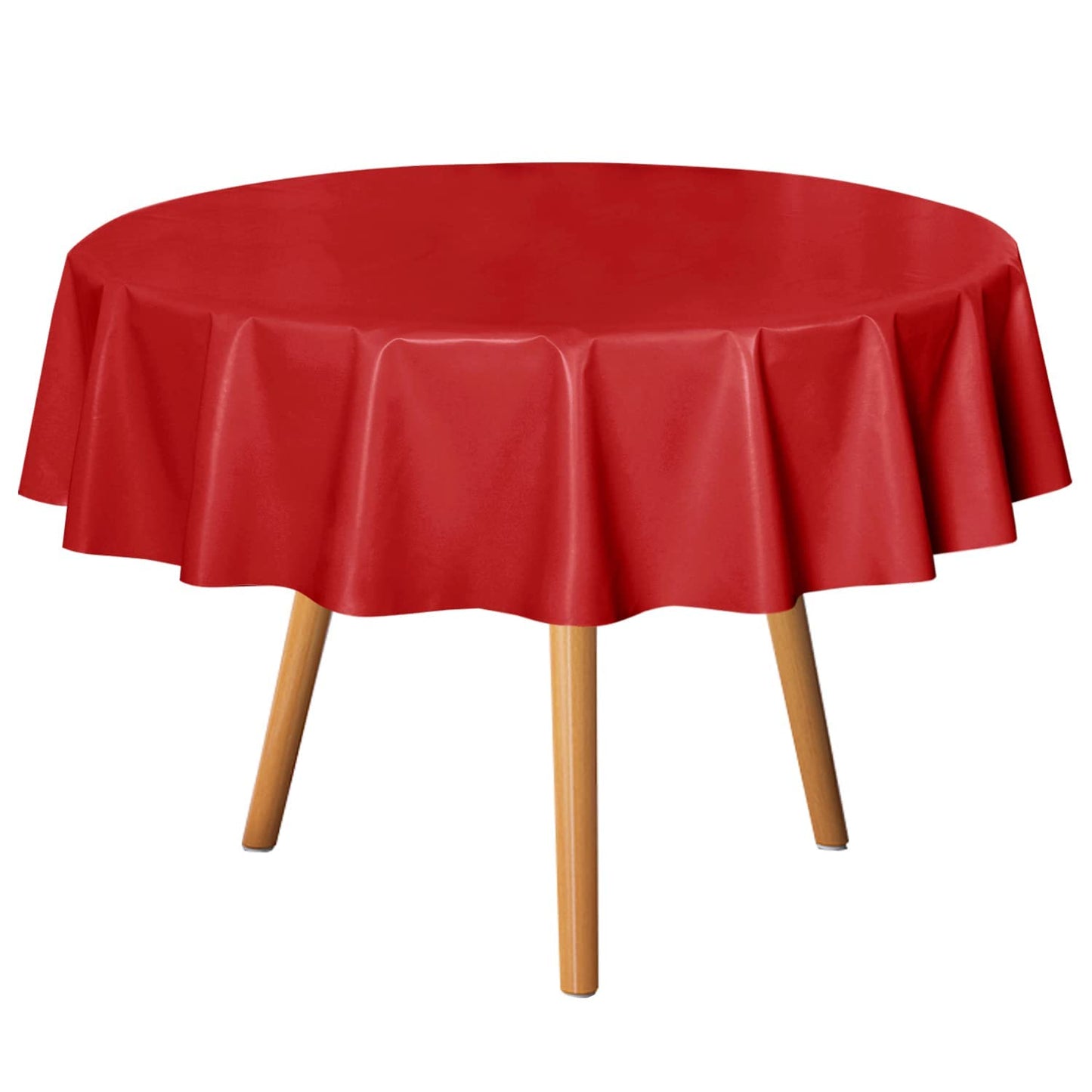 sancua Clear Plastic Table Cover Protector Waterproof Tablecloth 60x84 Inch | Vinyl PVC Rectangle Table Cloth, Oil Spill Proof Wipe Clean, For Dining Tables, Parties & Camping, Crystal Clear