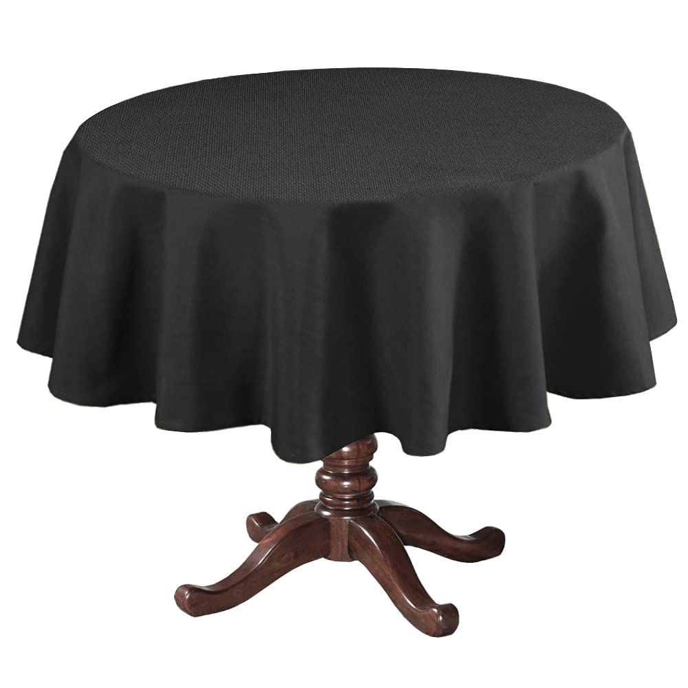 H.VERSAILTEX Linen Textured Table Cloths 60 x 120 Inch Premium Solid Tablecloth Spill-Proof Waterproof Table Cover for Dining Buffet Feature Extra Soft and Thick Fabric Wrinkle Free, Taupe