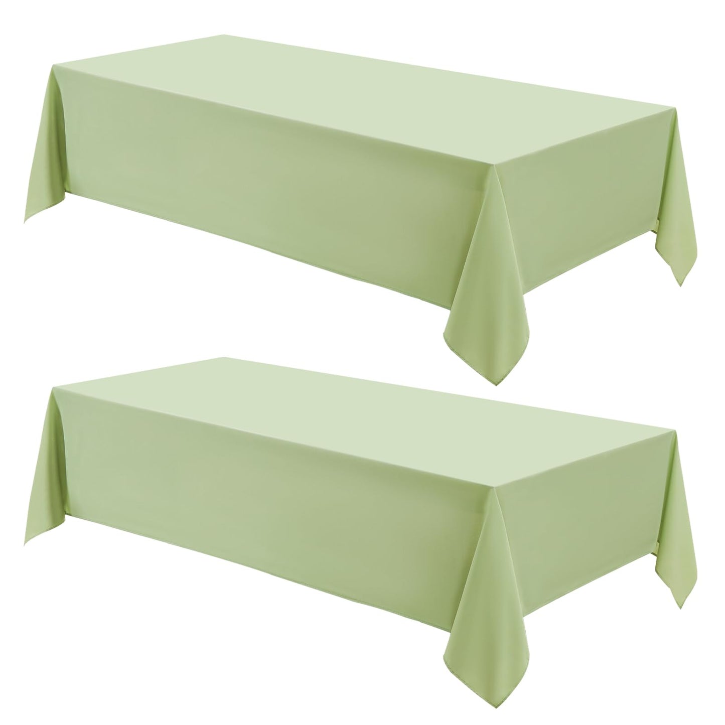 1 Pack White Rectangle Tablecloths 60x84 Inch for 4ft Tables | Washable Decorative Linen Polyester Table Cover for Dining Tables, Banquets Buffets Parties and Weddings