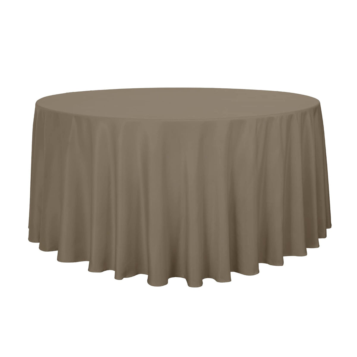 sancua White Round Tablecloth 60 Inch Diameter for 20-48 Inch Tables | Water Resistant Spill Proof, Washable Polyester Cloth Decorative Fabric Cover, For Dining, Buffet Parties and Camping