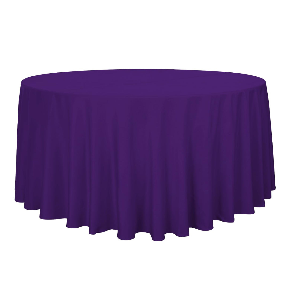 sancua White Round Tablecloth 60 Inch Diameter for 20-48 Inch Tables | Water Resistant Spill Proof, Washable Polyester Cloth Decorative Fabric Cover, For Dining, Buffet Parties and Camping