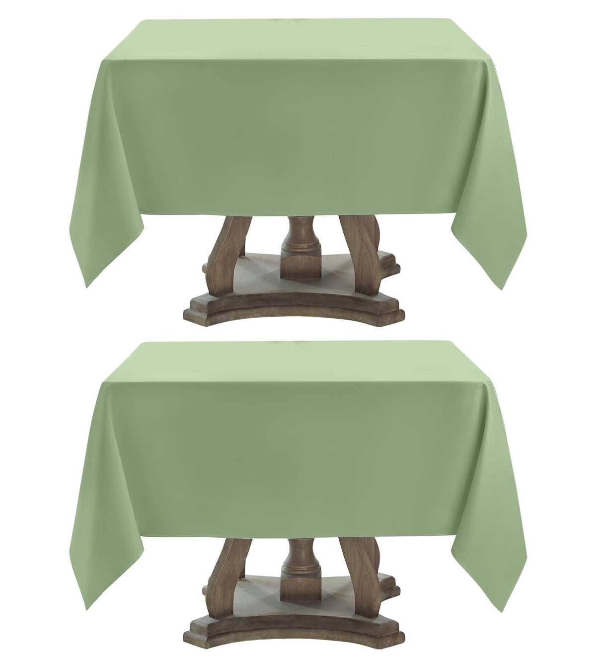 1 Pack White Rectangle Tablecloths 60x84 Inch for 4ft Tables | Washable Decorative Linen Polyester Table Cover for Dining Tables, Banquets Buffets Parties and Weddings