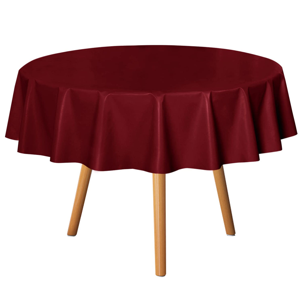 sancua Clear Plastic Table Cover Protector Waterproof Tablecloth 60x84 Inch | Vinyl PVC Rectangle Table Cloth, Oil Spill Proof Wipe Clean, For Dining Tables, Parties & Camping, Crystal Clear