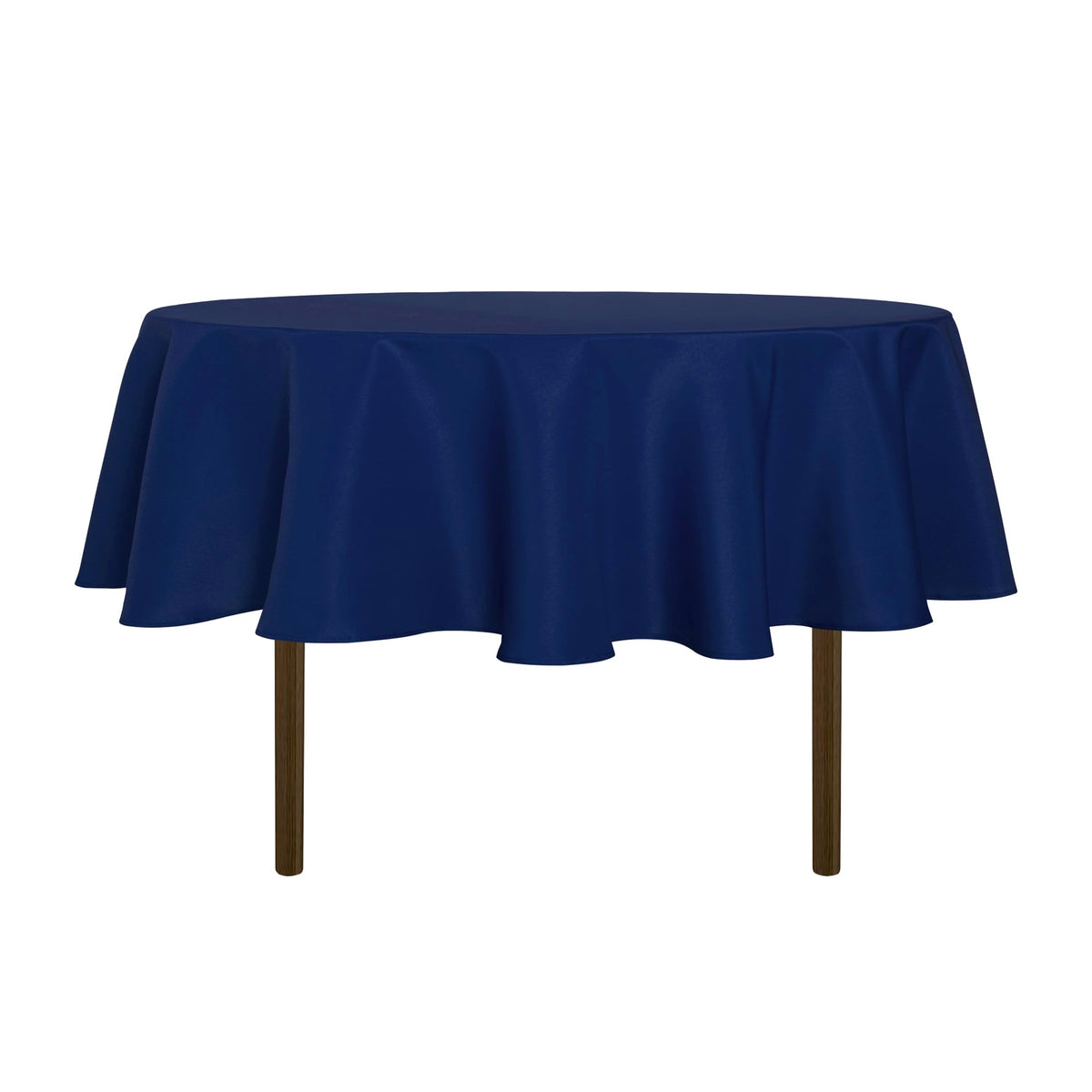 sancua White Round Tablecloth 60 Inch Diameter for 20-48 Inch Tables | Water Resistant Spill Proof, Washable Polyester Cloth Decorative Fabric Cover, For Dining, Buffet Parties and Camping