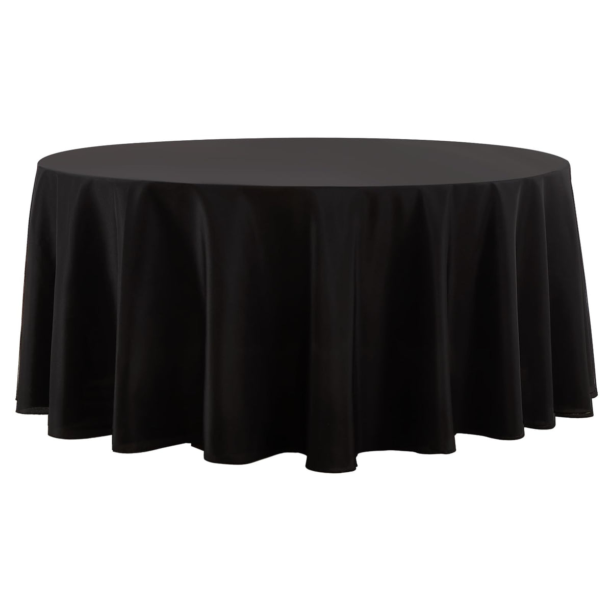 8 Pack Ivory Round Tablecloths 120 Inch for Dining Tables | Washable Decorative Linen Polyester Table Cover for Banquets Buffets Parties and Weddings