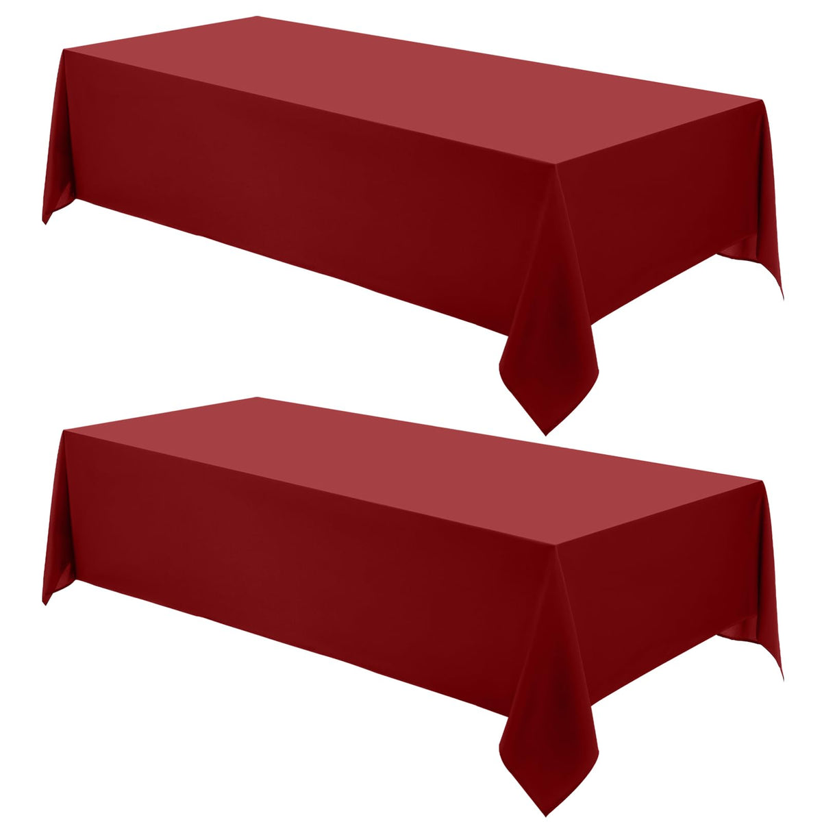 1 Pack White Rectangle Tablecloths 60x84 Inch for 4ft Tables | Washable Decorative Linen Polyester Table Cover for Dining Tables, Banquets Buffets Parties and Weddings