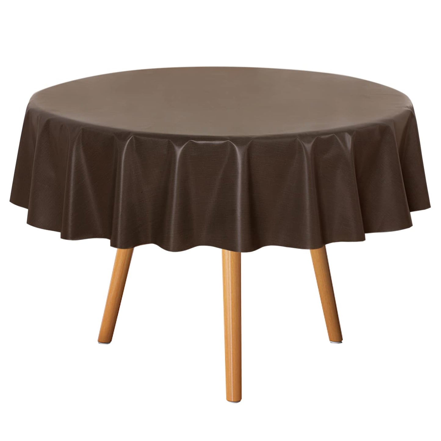 sancua Clear Plastic Table Cover Protector Waterproof Tablecloth 60x84 Inch | Vinyl PVC Rectangle Table Cloth, Oil Spill Proof Wipe Clean, For Dining Tables, Parties & Camping, Crystal Clear