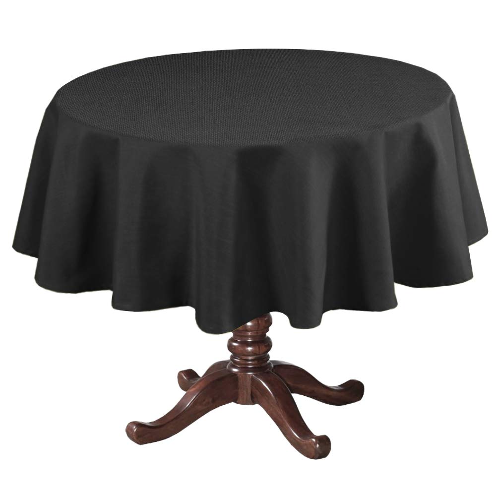 H.VERSAILTEX Linen Textured Table Cloths 60 x 120 Inch Premium Solid Tablecloth Spill-Proof Waterproof Table Cover for Dining Buffet Feature Extra Soft and Thick Fabric Wrinkle Free, Taupe