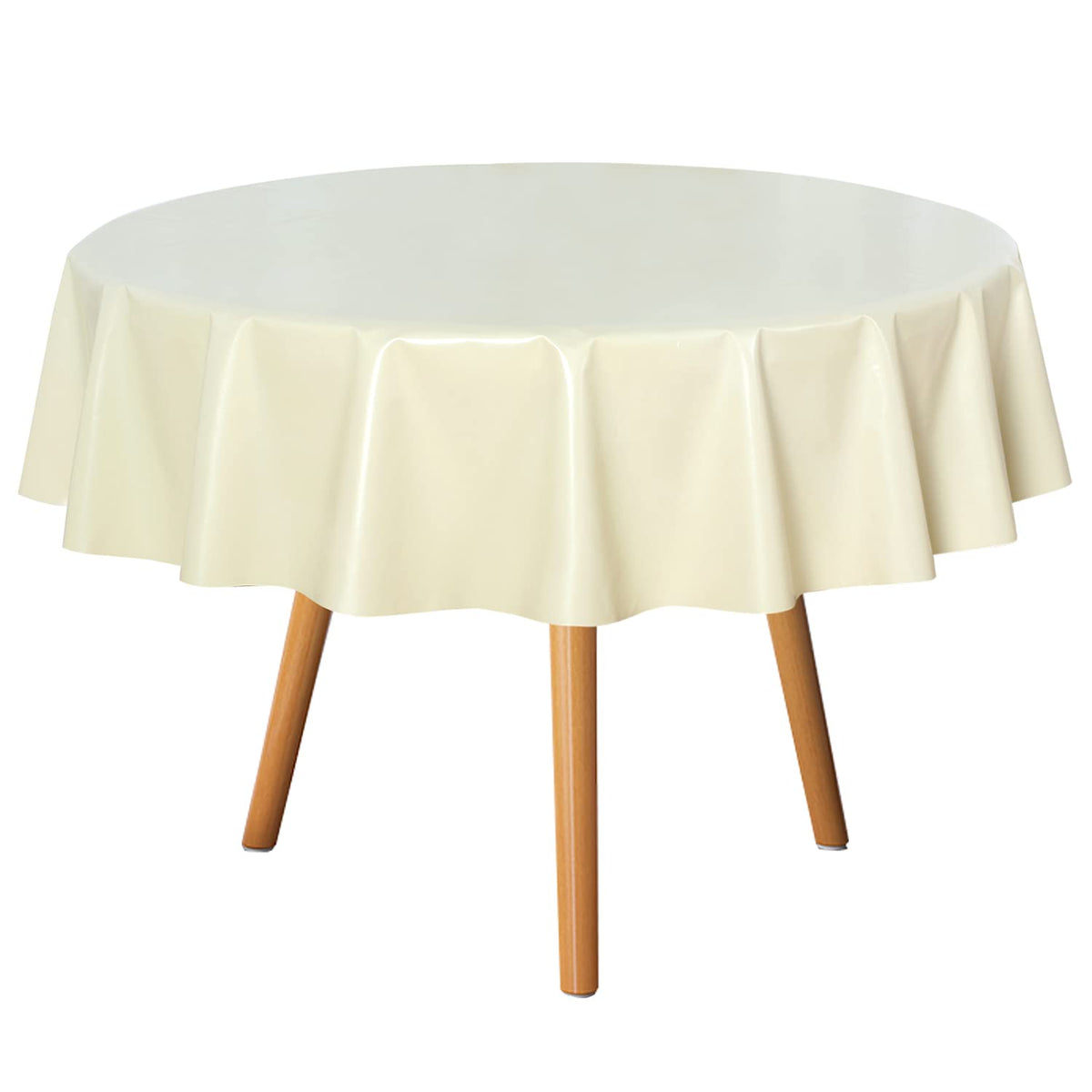 sancua Clear Plastic Table Cover Protector Waterproof Tablecloth 60x84 Inch | Vinyl PVC Rectangle Table Cloth, Oil Spill Proof Wipe Clean, For Dining Tables, Parties & Camping, Crystal Clear