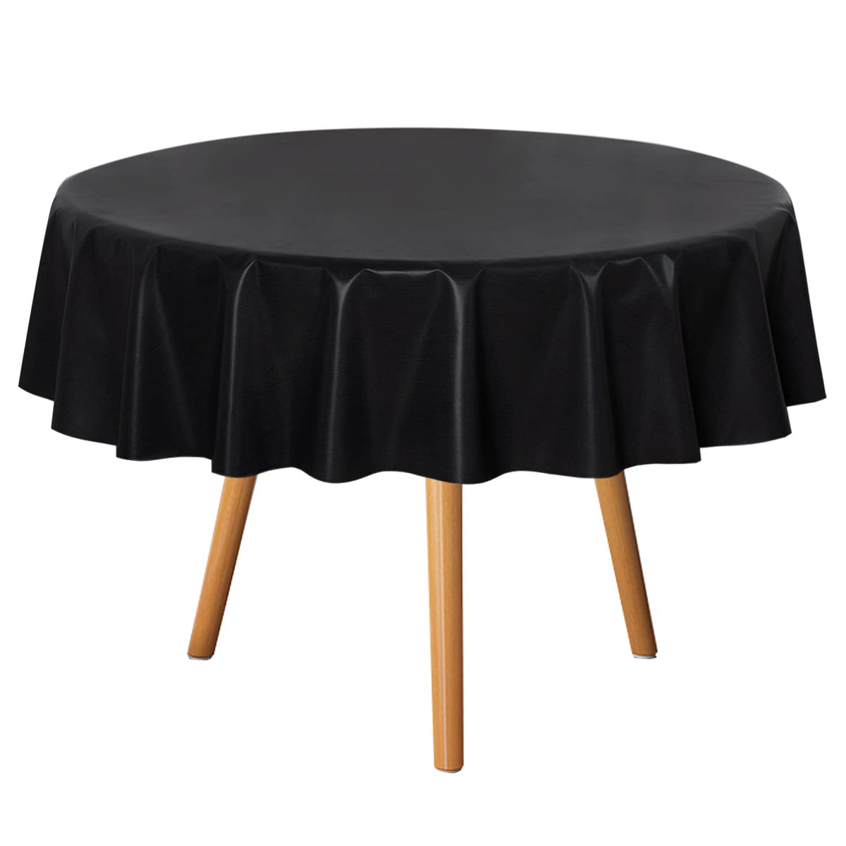 sancua Clear Plastic Table Cover Protector Waterproof Tablecloth 60x84 Inch | Vinyl PVC Rectangle Table Cloth, Oil Spill Proof Wipe Clean, For Dining Tables, Parties & Camping, Crystal Clear