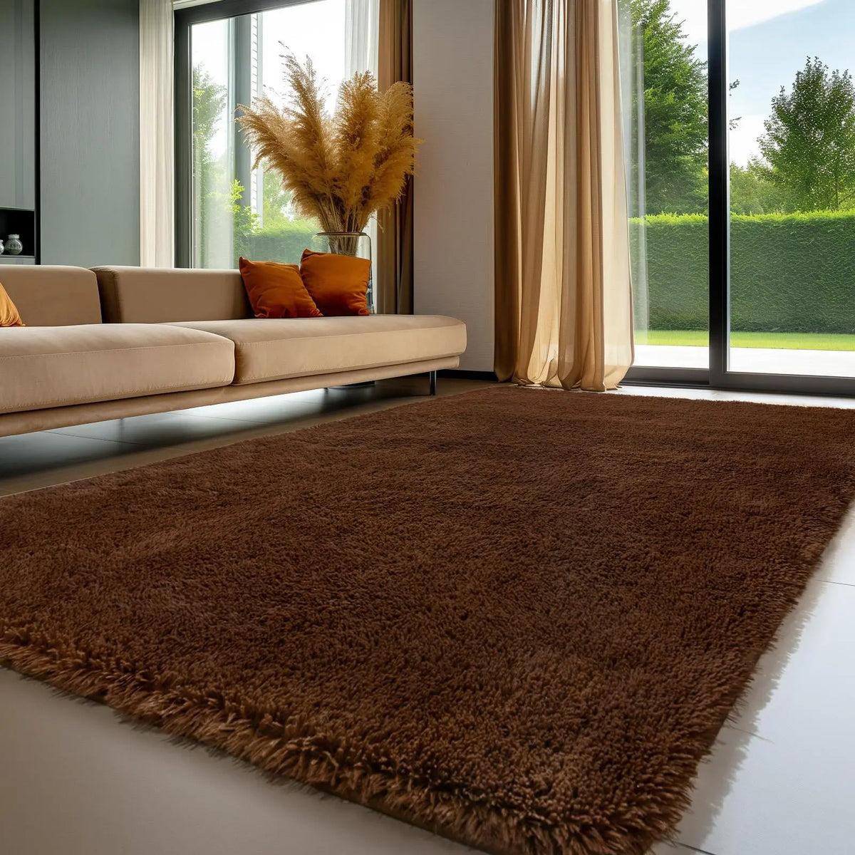 FAMVAL Large Fluffy Rug for Bedroom and Living Room, Long Plush Soft Area Rug with Non-Slip Backing, Modern Cozy Rug for Dorm Apartment Kids Room summerwins,back to school,dorm essentials,home decor,home essentials