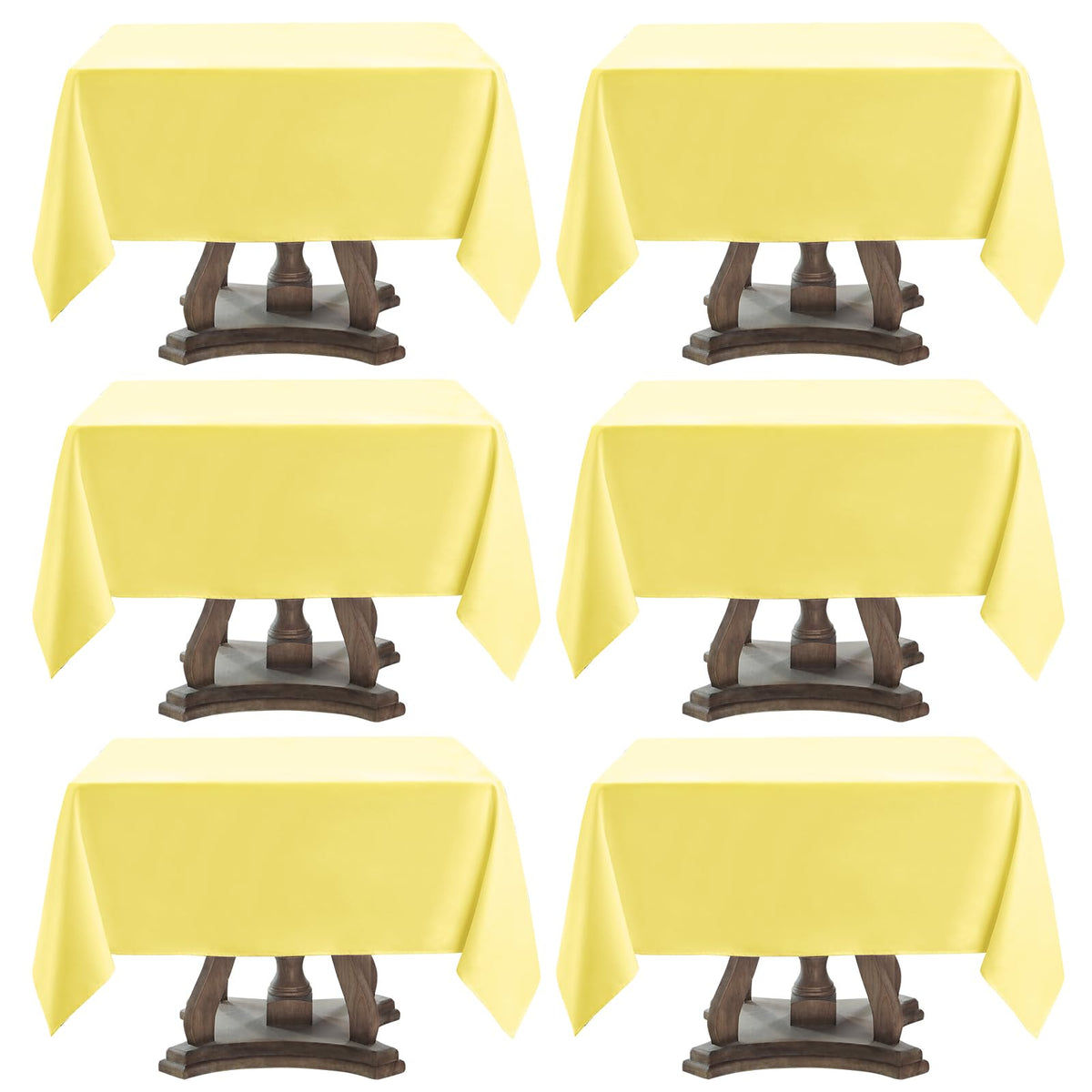 1 Pack White Rectangle Tablecloths 60x84 Inch for 4ft Tables | Washable Decorative Linen Polyester Table Cover for Dining Tables, Banquets Buffets Parties and Weddings
