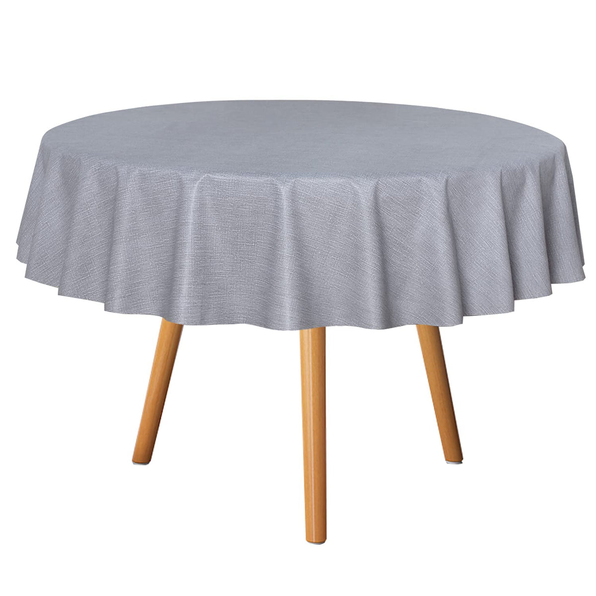 sancua Clear Plastic Table Cover Protector Waterproof Tablecloth 60x84 Inch | Vinyl PVC Rectangle Table Cloth, Oil Spill Proof Wipe Clean, For Dining Tables, Parties & Camping, Crystal Clear