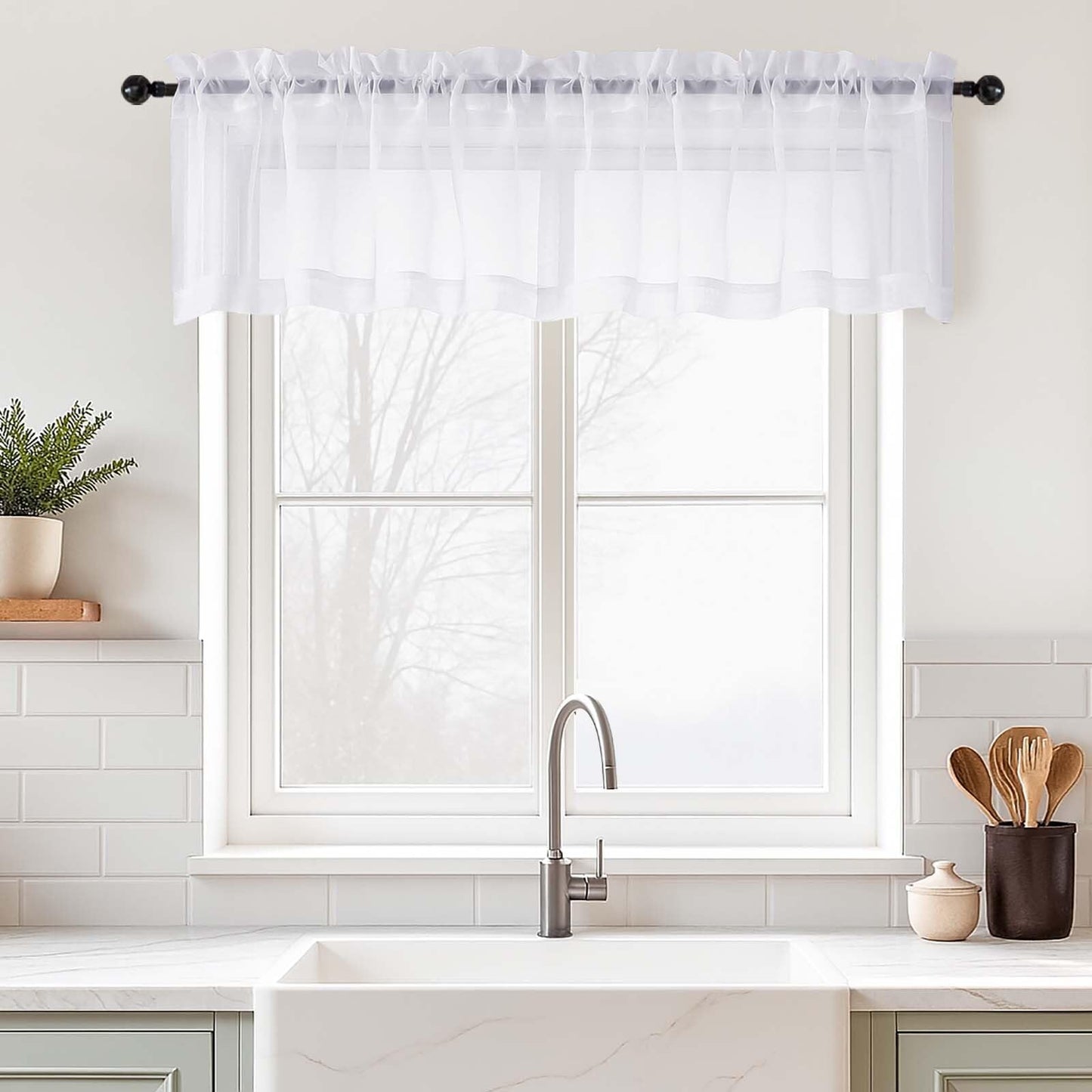 Purple Window Sheer Curtains 54 inch Length, Soft Airy Light Filtering Sheer Curtain 2 Panels Set, Dual Rod Pocket Gauze Purple Drapes for Living Room Bedroom, 2x42Wx54L Inches