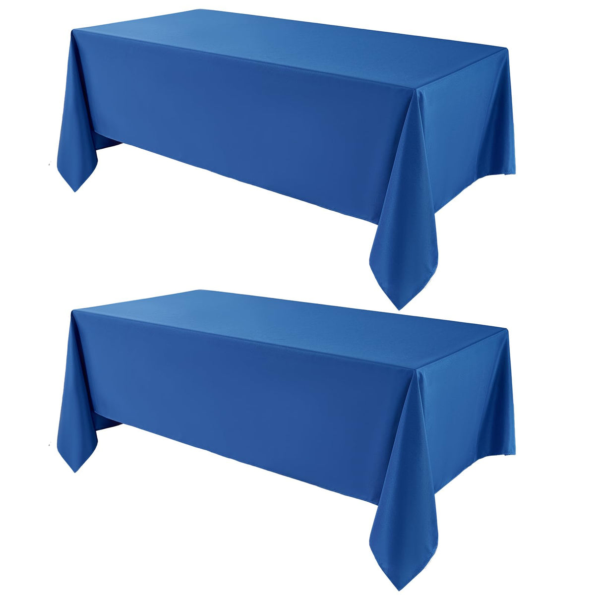 1 Pack White Rectangle Tablecloths 60x84 Inch for 4ft Tables | Washable Decorative Linen Polyester Table Cover for Dining Tables, Banquets Buffets Parties and Weddings