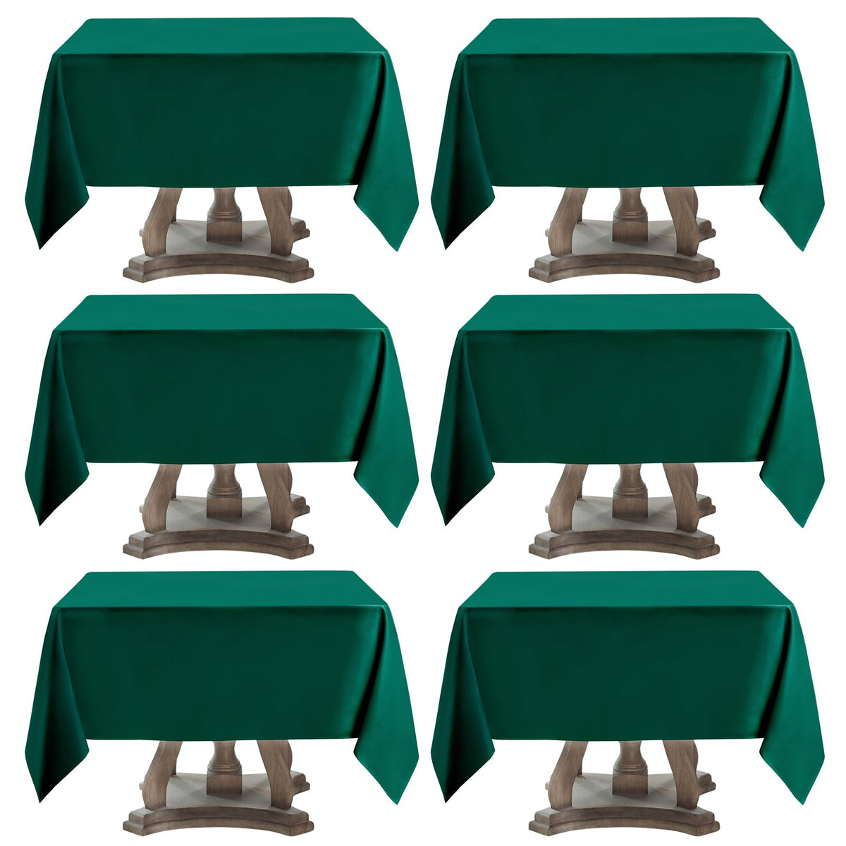 1 Pack White Rectangle Tablecloths 60x84 Inch for 4ft Tables | Washable Decorative Linen Polyester Table Cover for Dining Tables, Banquets Buffets Parties and Weddings