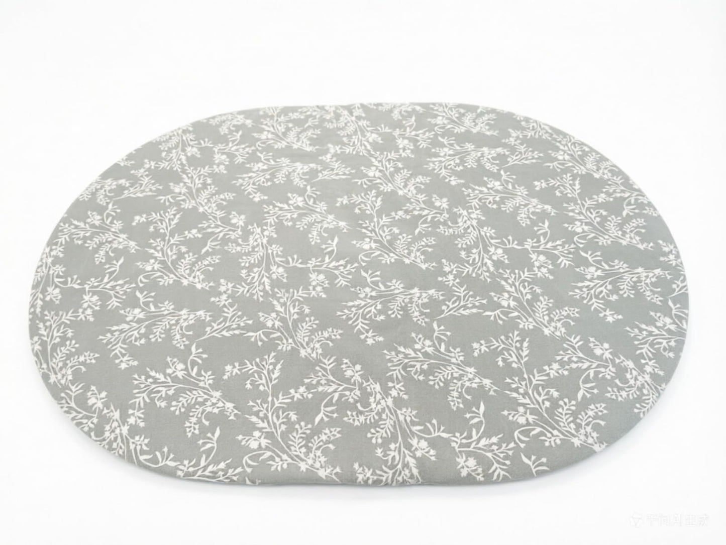 Pioggia Round Vinyl Fitted Tablecloth with Flannel Backing Elastic Table Cloth Waterproof Oil-Proof Plastic Table Cover Best for 45"-56" Round