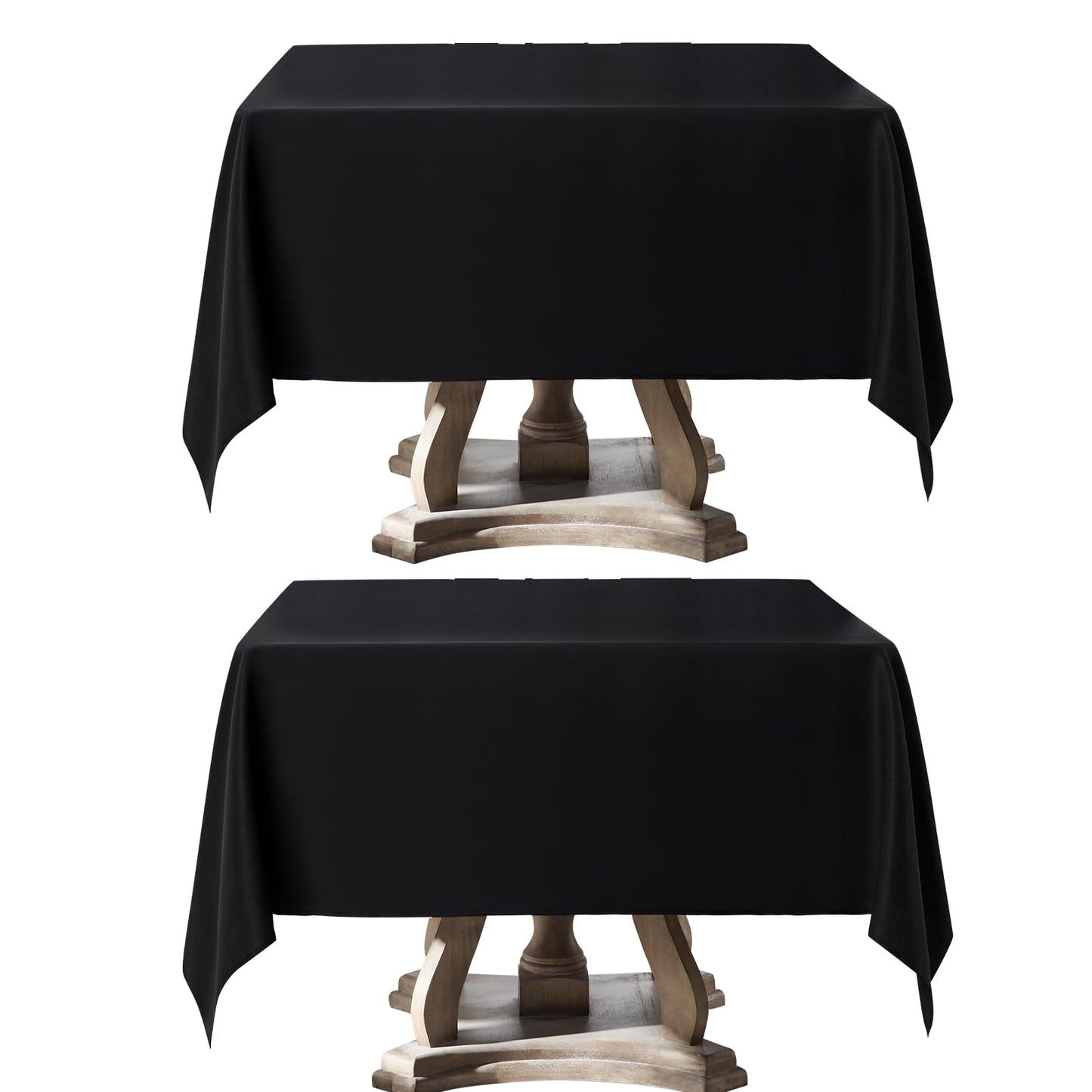 1 Pack White Rectangle Tablecloths 60x84 Inch for 4ft Tables | Washable Decorative Linen Polyester Table Cover for Dining Tables, Banquets Buffets Parties and Weddings