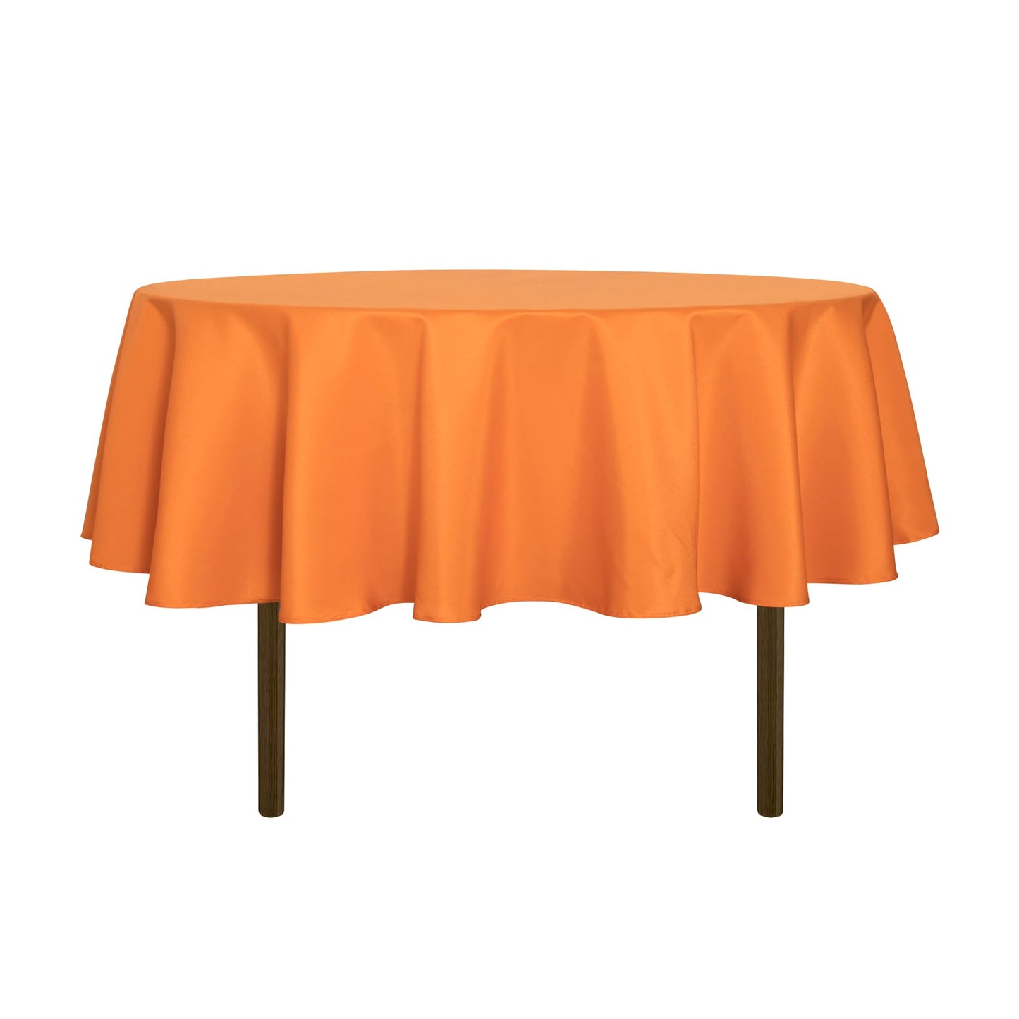 sancua White Round Tablecloth 60 Inch Diameter for 20-48 Inch Tables | Water Resistant Spill Proof, Washable Polyester Cloth Decorative Fabric Cover, For Dining, Buffet Parties and Camping