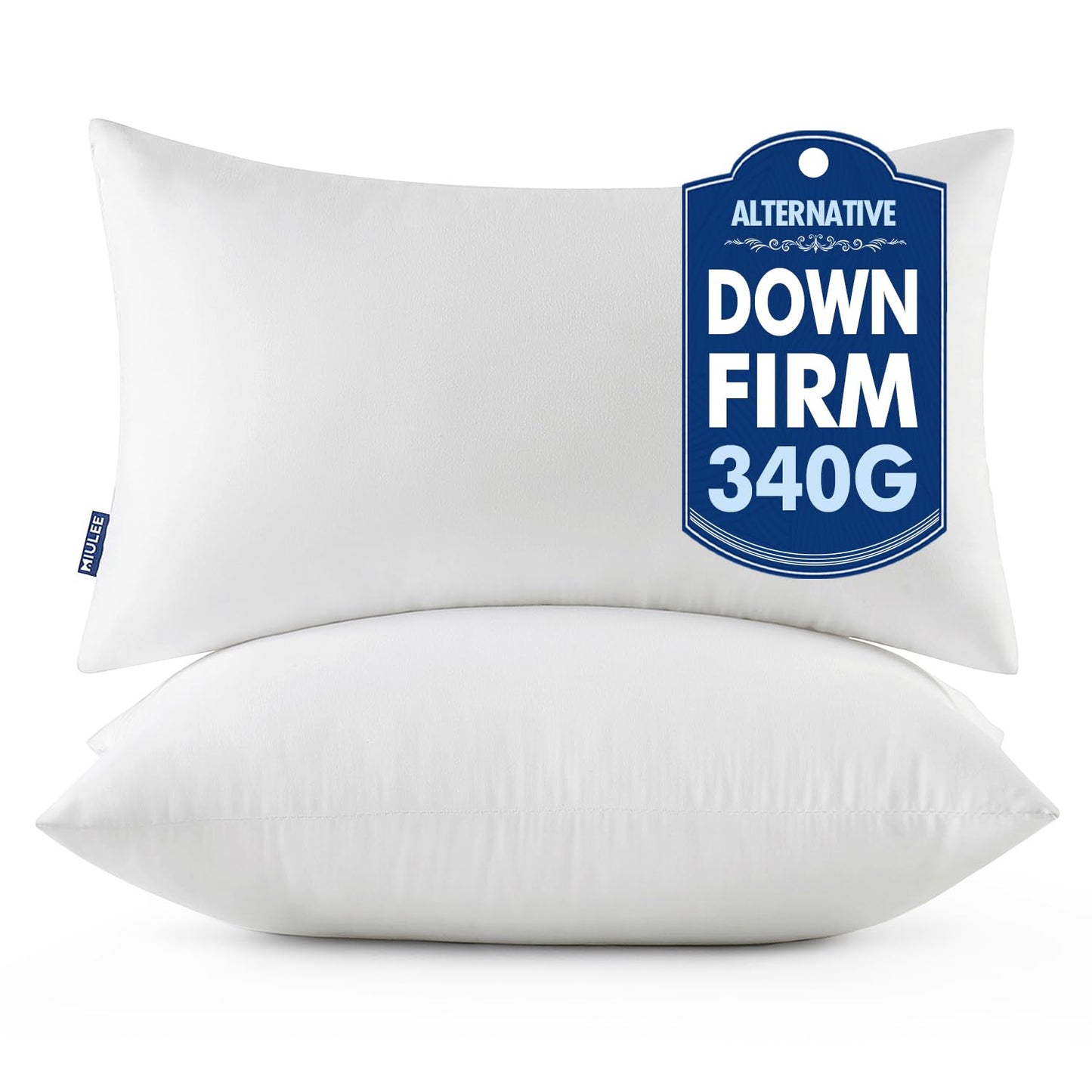 MIULEE 20x20 Throw Pillows Inserts 2 Pack, Decorative Pillows for Couch Bed | 100% Virgin Filling, Full and Fluffy, Lumbar, Back and Neck Support