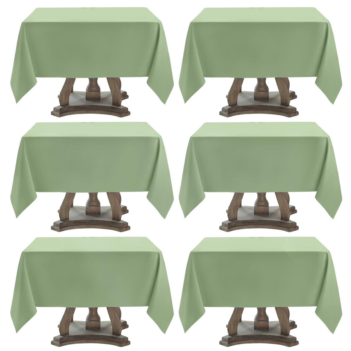 1 Pack White Rectangle Tablecloths 60x84 Inch for 4ft Tables | Washable Decorative Linen Polyester Table Cover for Dining Tables, Banquets Buffets Parties and Weddings