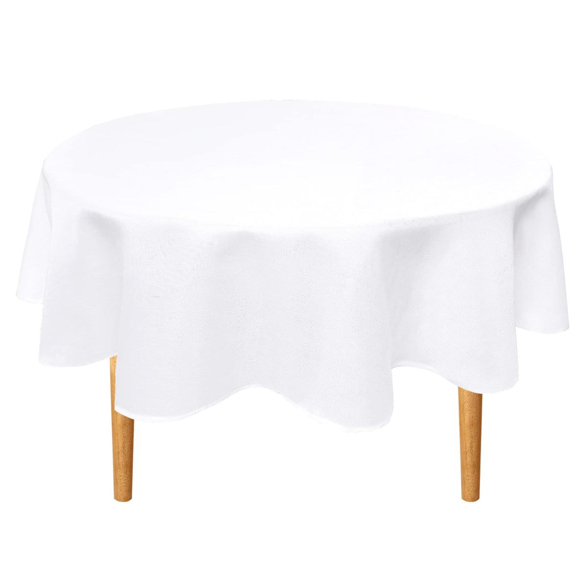 Beige Faux Linen Rectangle Tablecloth 60 x 102 Inch for Dining Room | Linen Texture Table Cover, Wrinkle and Stain Resistant, Durable and Washable Table Cloth for Kitchen Party Home Decor