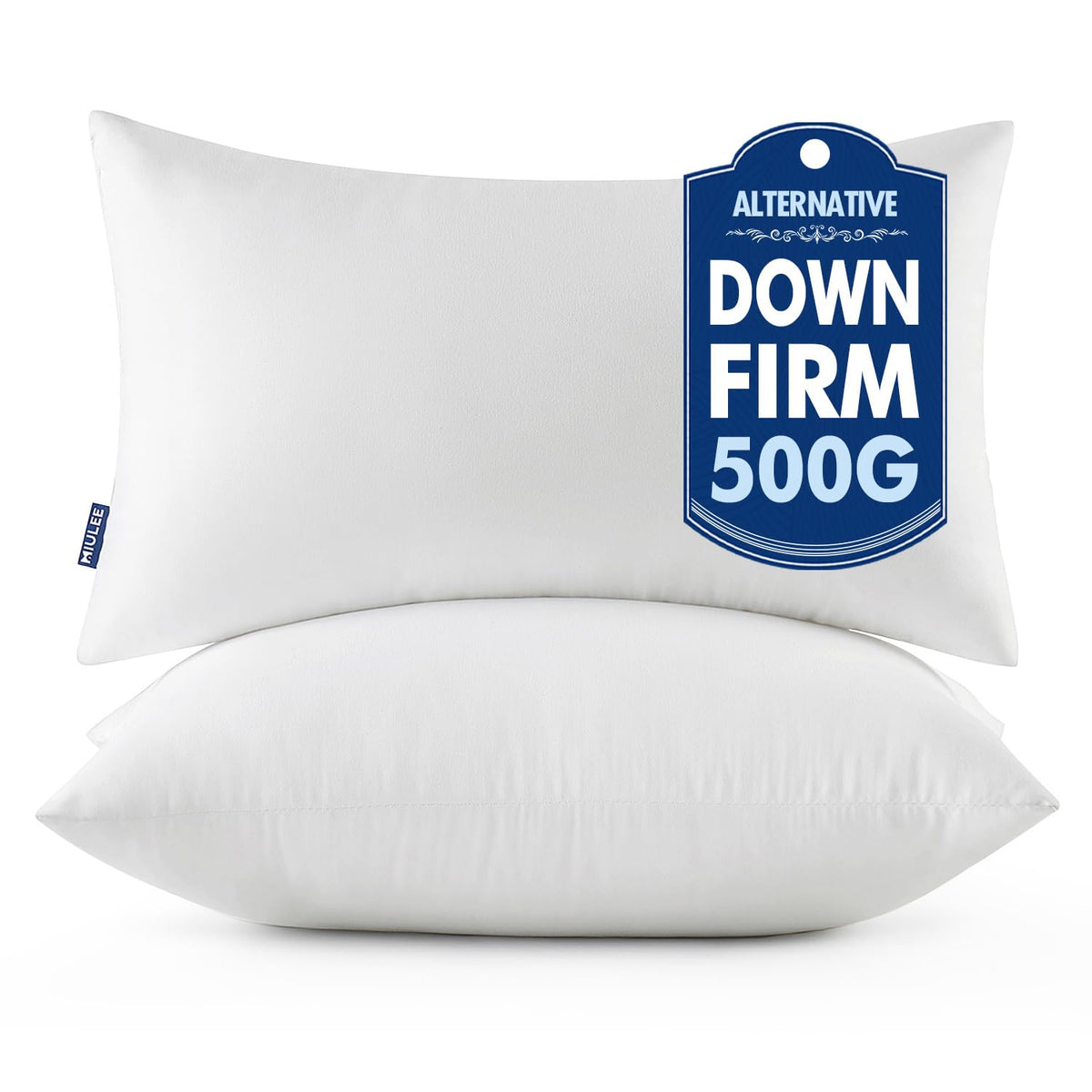 MIULEE 20x20 Throw Pillows Inserts 2 Pack, Decorative Pillows for Couch Bed | 100% Virgin Filling, Full and Fluffy, Lumbar, Back and Neck Support