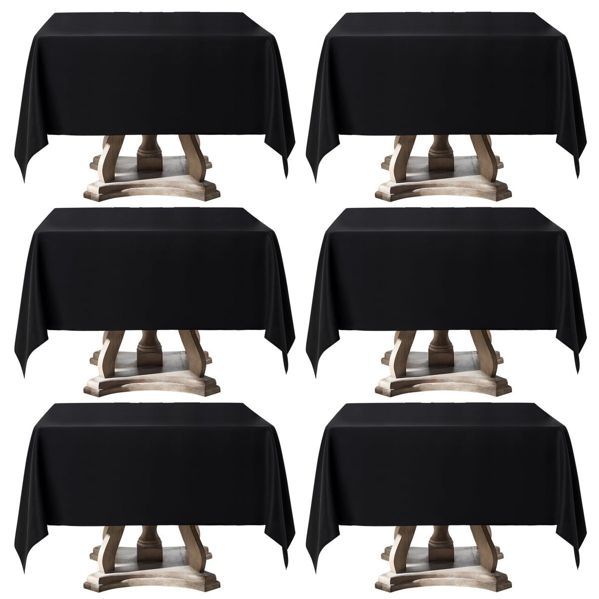 1 Pack White Rectangle Tablecloths 60x84 Inch for 4ft Tables | Washable Decorative Linen Polyester Table Cover for Dining Tables, Banquets Buffets Parties and Weddings