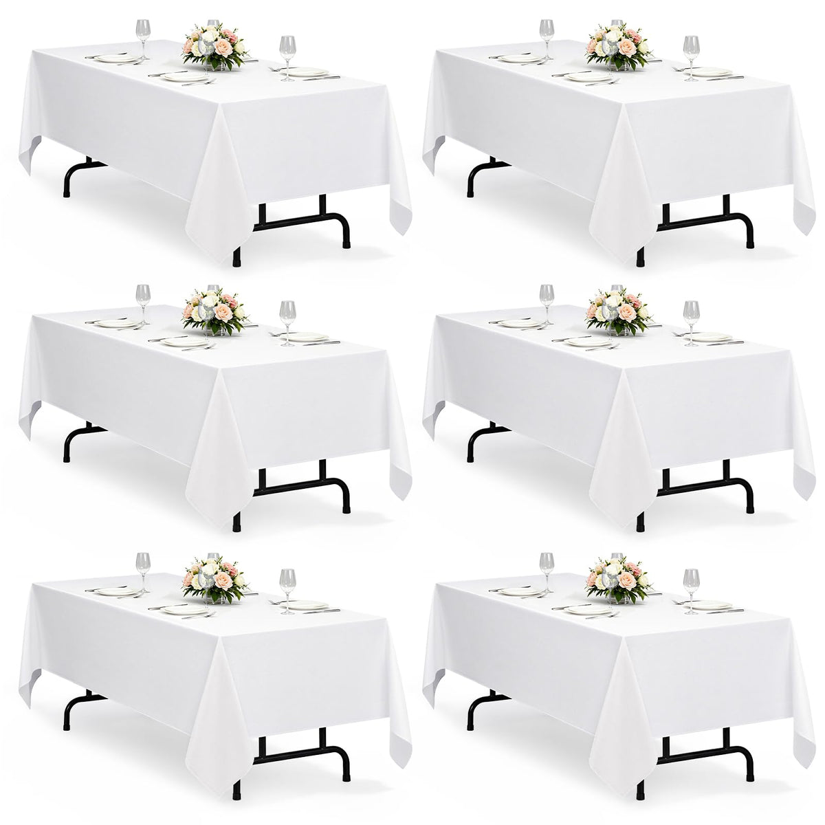 Decorelia Faux Linen Round Tablecloths 60 inch, Waterproof Decorative Washable Texture Rustic Circle Table Cloth Cover for Dining Kitchen Party Farmhouse Outdoor(Round (2-4 Seats),Sage Green)