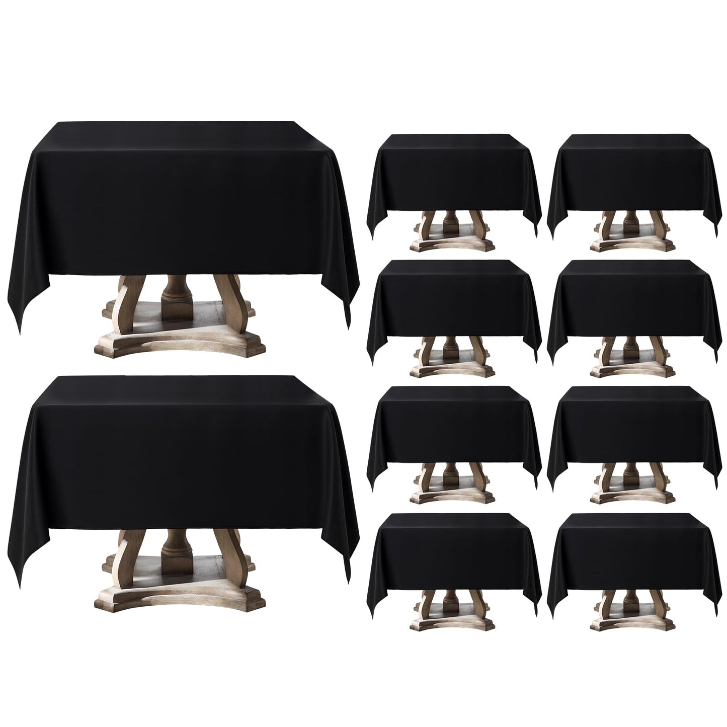 1 Pack White Rectangle Tablecloths 60x84 Inch for 4ft Tables | Washable Decorative Linen Polyester Table Cover for Dining Tables, Banquets Buffets Parties and Weddings