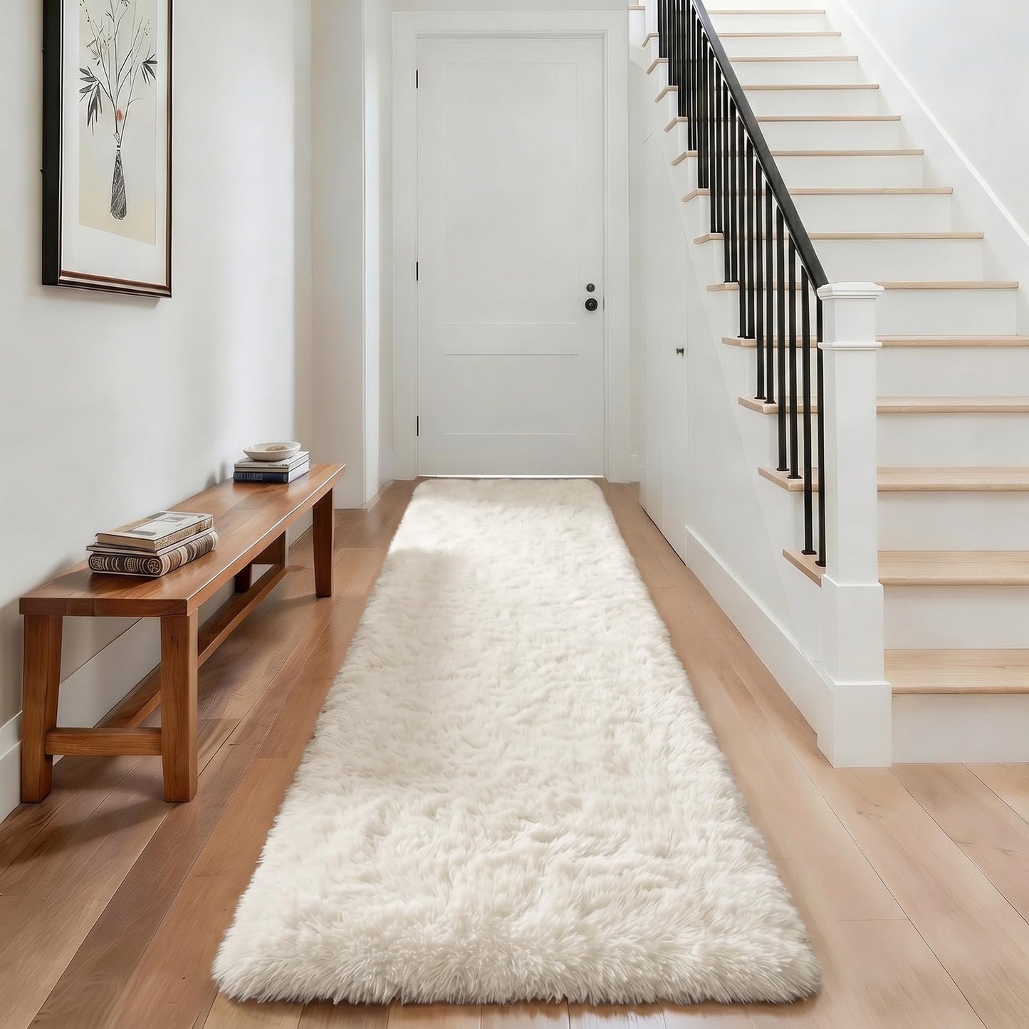 Ophanie Area Rugs for Living Room Bedroom, Washable Non-Slip Fluffy Soft Grey Shag Carpet, Indoor Floor Gray 4x6 Fuzzy Shaggy Living Room Plush Rug for Kids Home Dorm Decor Aesthetic