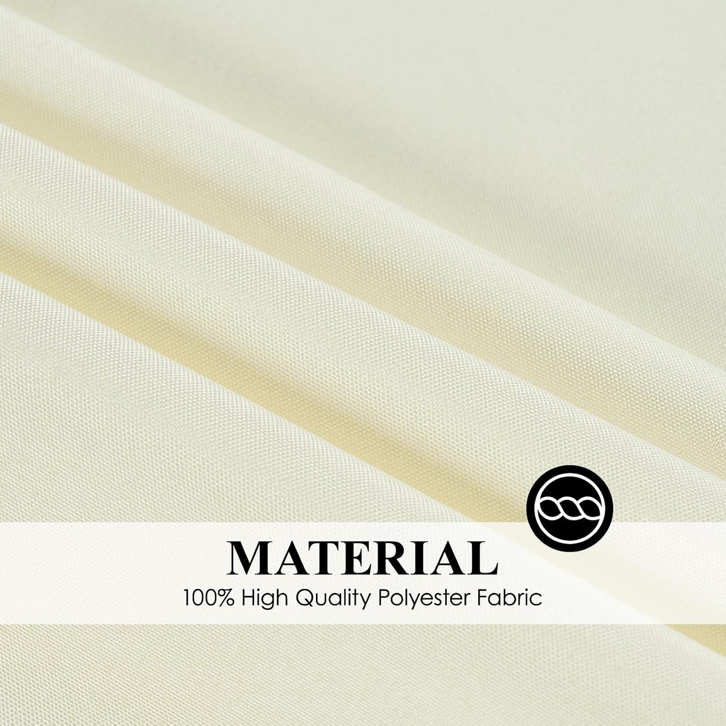 8 Pack Ivory Round Tablecloths 120 Inch for Dining Tables | Washable Decorative Linen Polyester Table Cover for Banquets Buffets Parties and Weddings