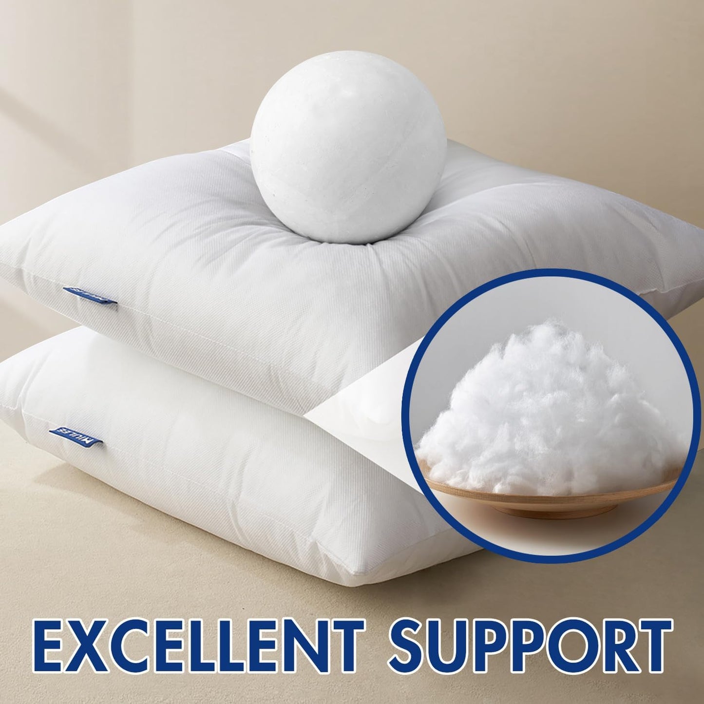 MIULEE Pillow Insert 12x20 Inch Decorative Rectangle Throw Pillow Insert | Premium Fluffy Pillow Forms Sham Stuffer for Sofa Couch Living Room