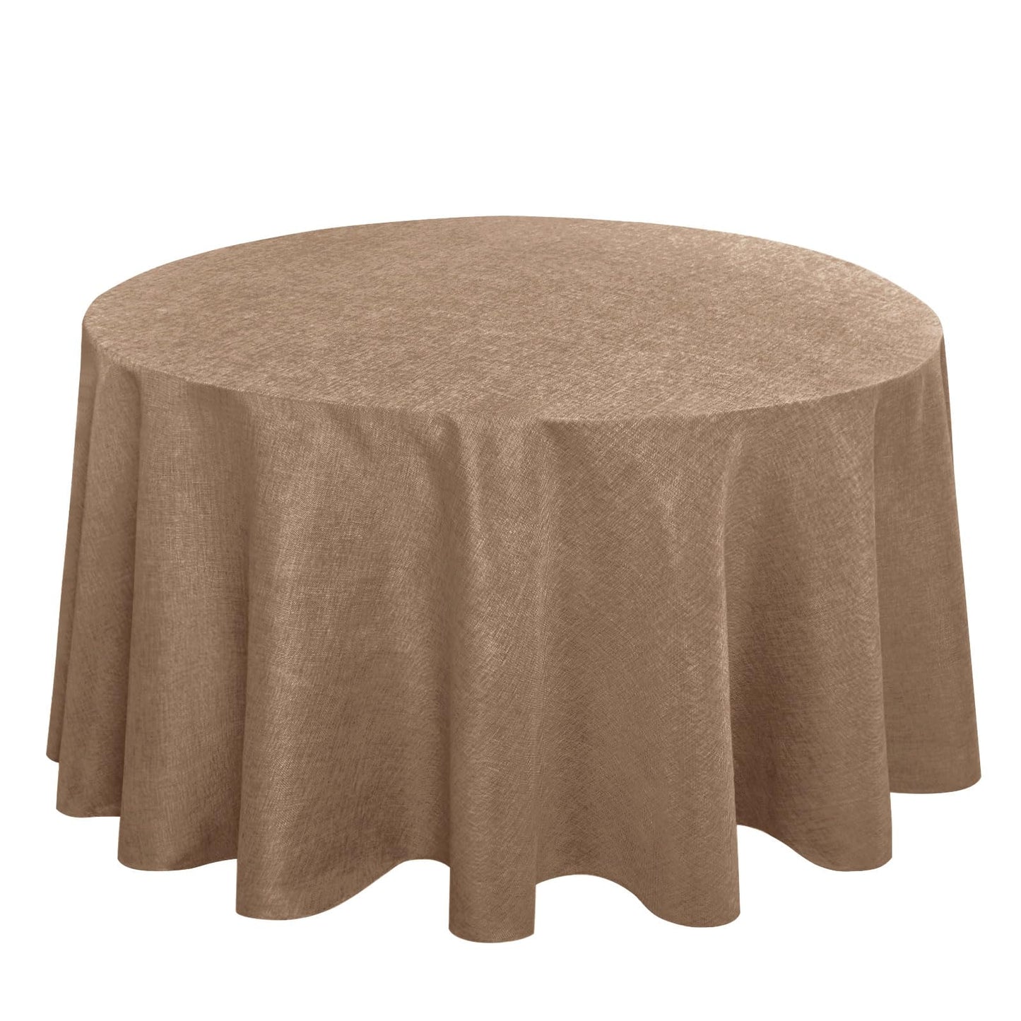 Beige Faux Linen Rectangle Tablecloth 60 x 102 Inch for Dining Room | Linen Texture Table Cover, Wrinkle and Stain Resistant, Durable and Washable Table Cloth for Kitchen Party Home Decor