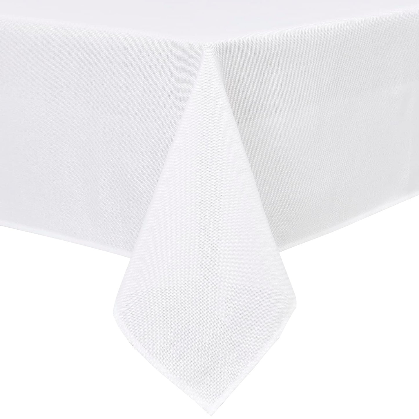 Beige Faux Linen Rectangle Tablecloth 60 x 102 Inch for Dining Room | Linen Texture Table Cover, Wrinkle and Stain Resistant, Durable and Washable Table Cloth for Kitchen Party Home Decor