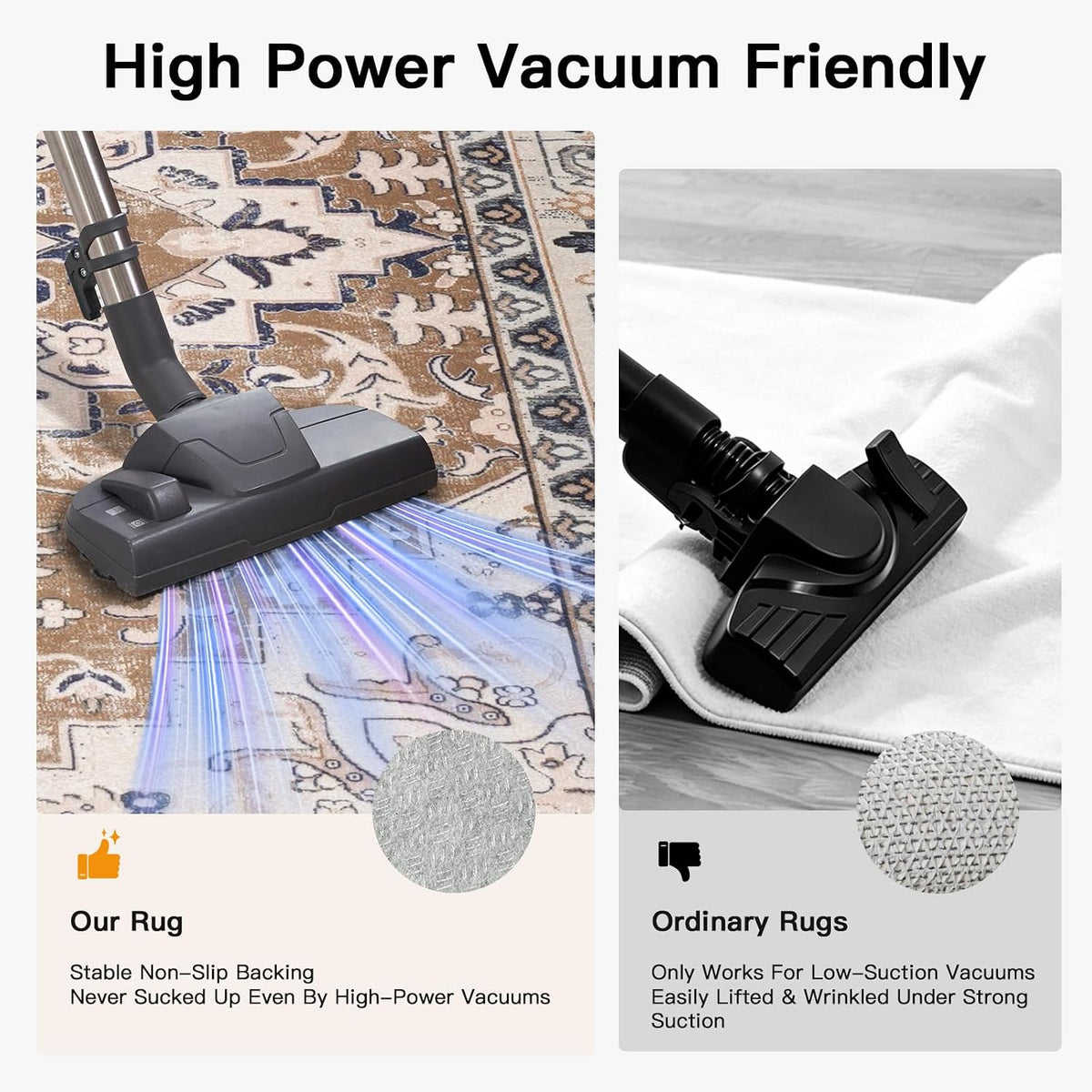 Lofus 5x7 Area Rugs for Living Room Bedroom, Soft Boho Carpet Floral Brown | High-Power Vacuuming, Non-Slip, Low Pile, Stain & Water Repellent, Soft, Skin-Friendly, for Kitchen Entryway Office
