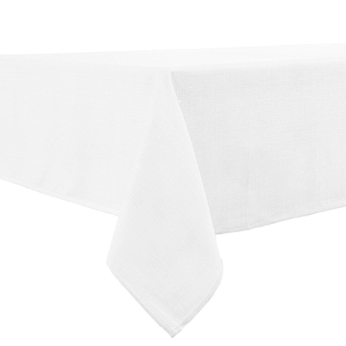 BALCONY & FALCON Rectangle Table Cloth Waterproof Beige 156"x90" | Rectangular Washable Wrinkle Resistant Table Cloth Linen Fabric Tablecloths for Dining Party Kitchen Wedding and Outdoor Use