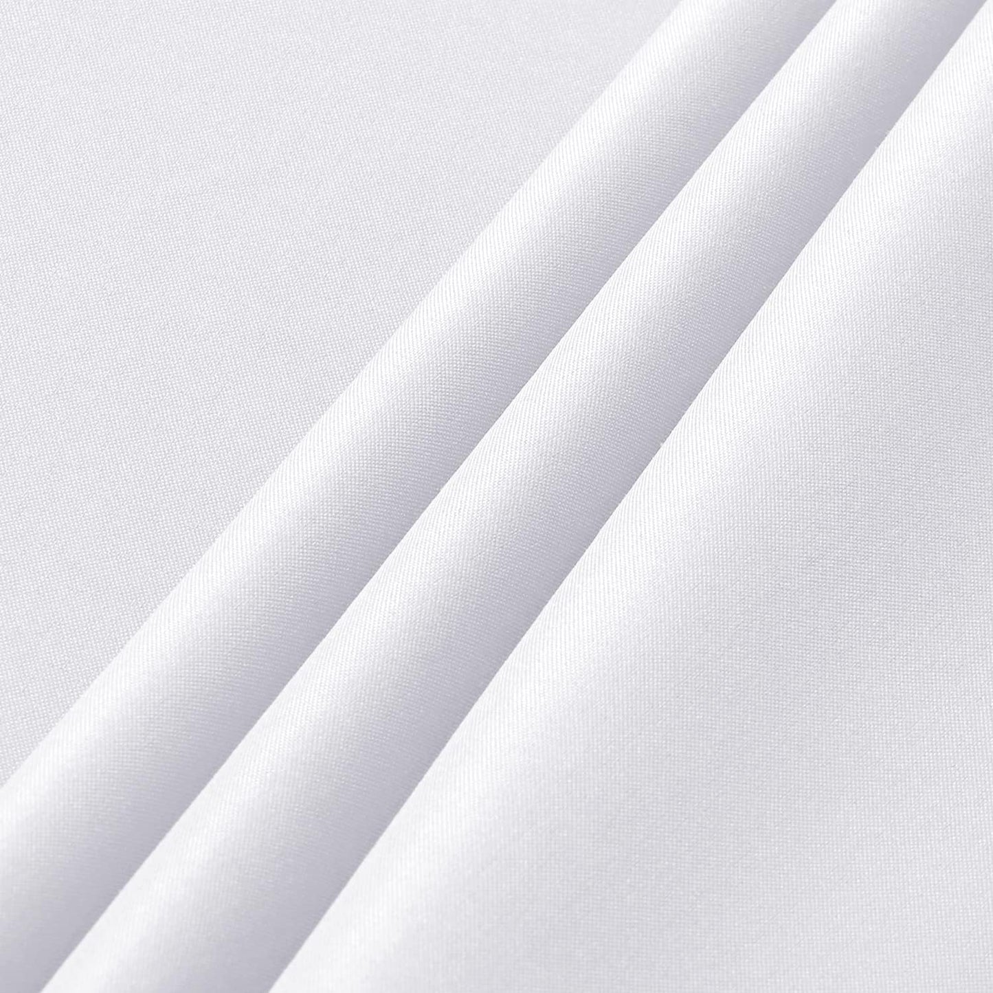 sancua 2 Pack White Table Cloth 60x102 Inch for 6 Feet Rectangle Tables | Stain and Wrinkle Resistant Washable Polyester Tablecloth Cover for Dining Tables, Wedding Buffet Parties and Camping