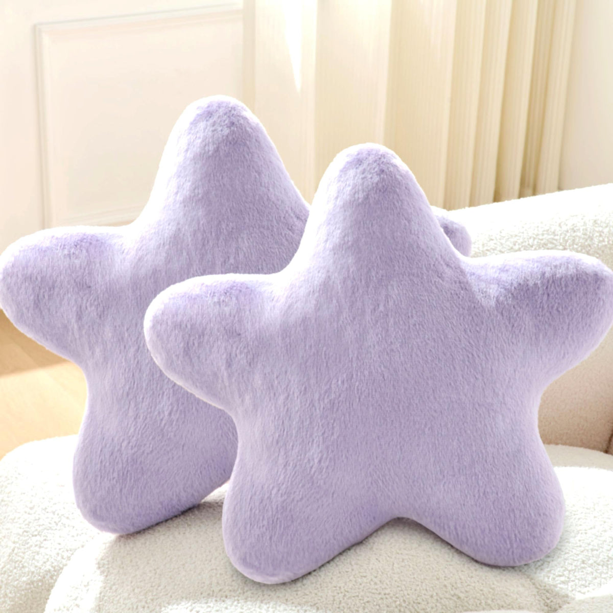 Set of 2 Room Decor Home Decor Throw Pillows Star Pillow Couch Pillows Decorative Pillows Bed Pillows Cute Pillows,White 15"