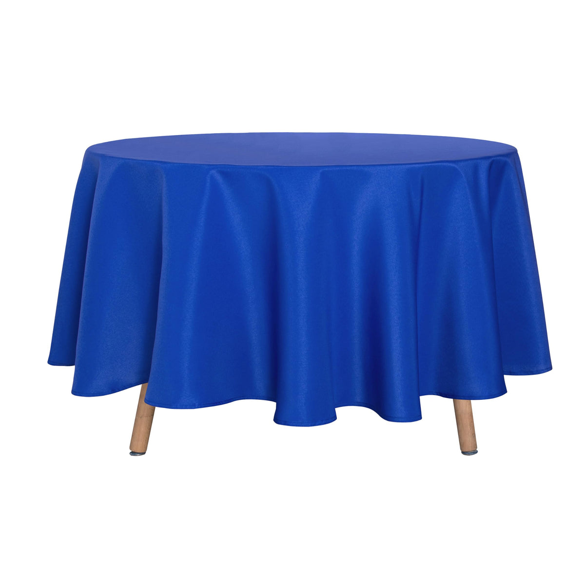 sancua White Round Tablecloth 60 Inch Diameter for 20-48 Inch Tables | Water Resistant Spill Proof, Washable Polyester Cloth Decorative Fabric Cover, For Dining, Buffet Parties and Camping