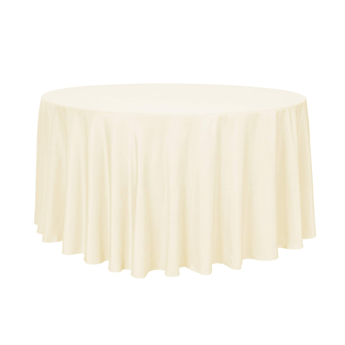 sancua White Round Tablecloth 60 Inch Diameter for 20-48 Inch Tables | Water Resistant Spill Proof, Washable Polyester Cloth Decorative Fabric Cover, For Dining, Buffet Parties and Camping